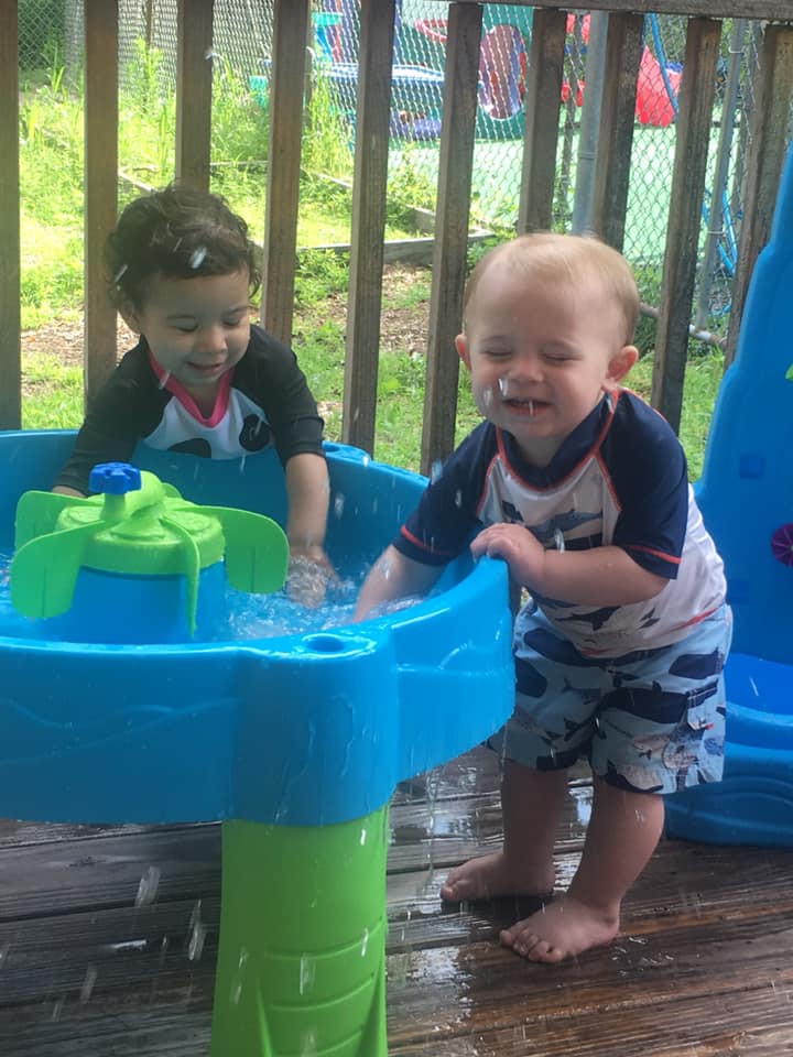 Kids Playing with Water — Wappinger Falls, NY — Raising the Standard for Child Care Services