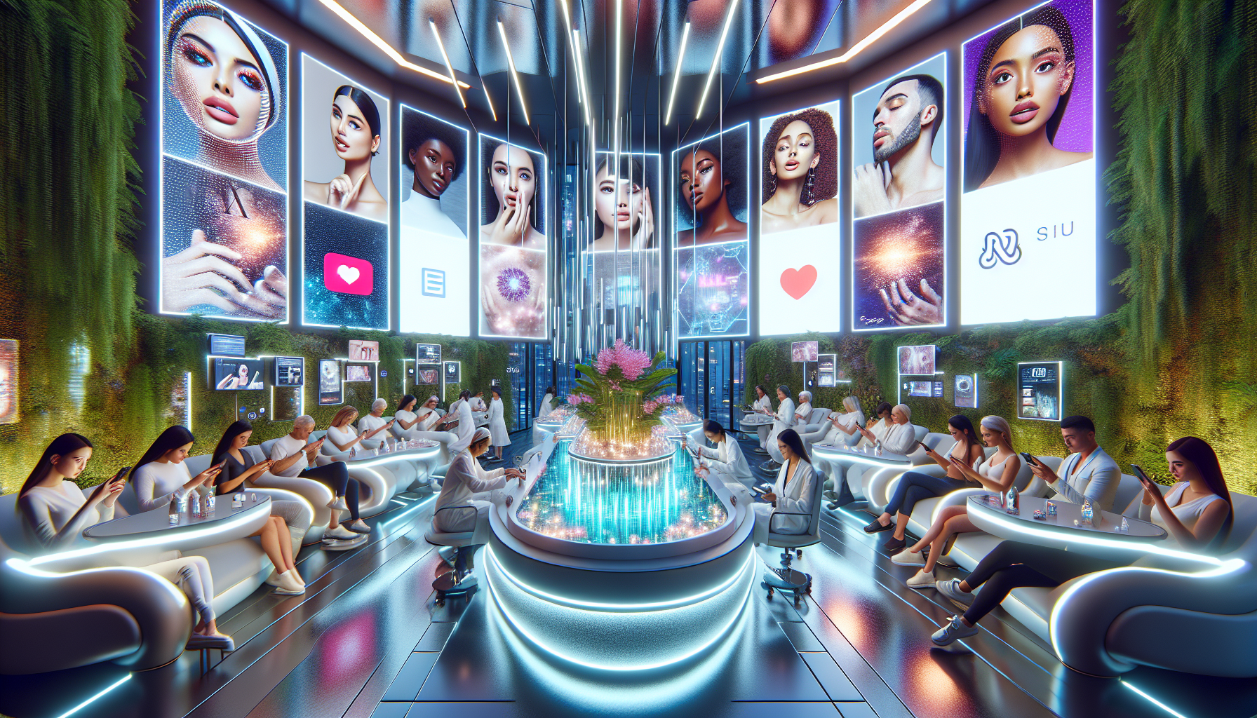 An illustration representing the future of influencer marketing in med spas.