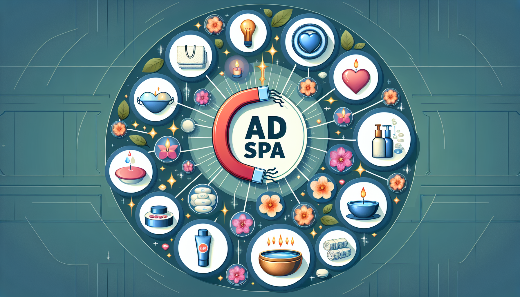 A visual representation of choosing ad objectives for med spas using Facebook advertising.