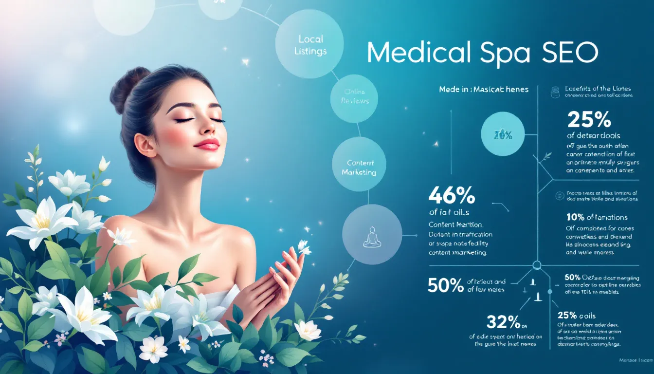 An infographic illustrating the importance of medical spa SEO.