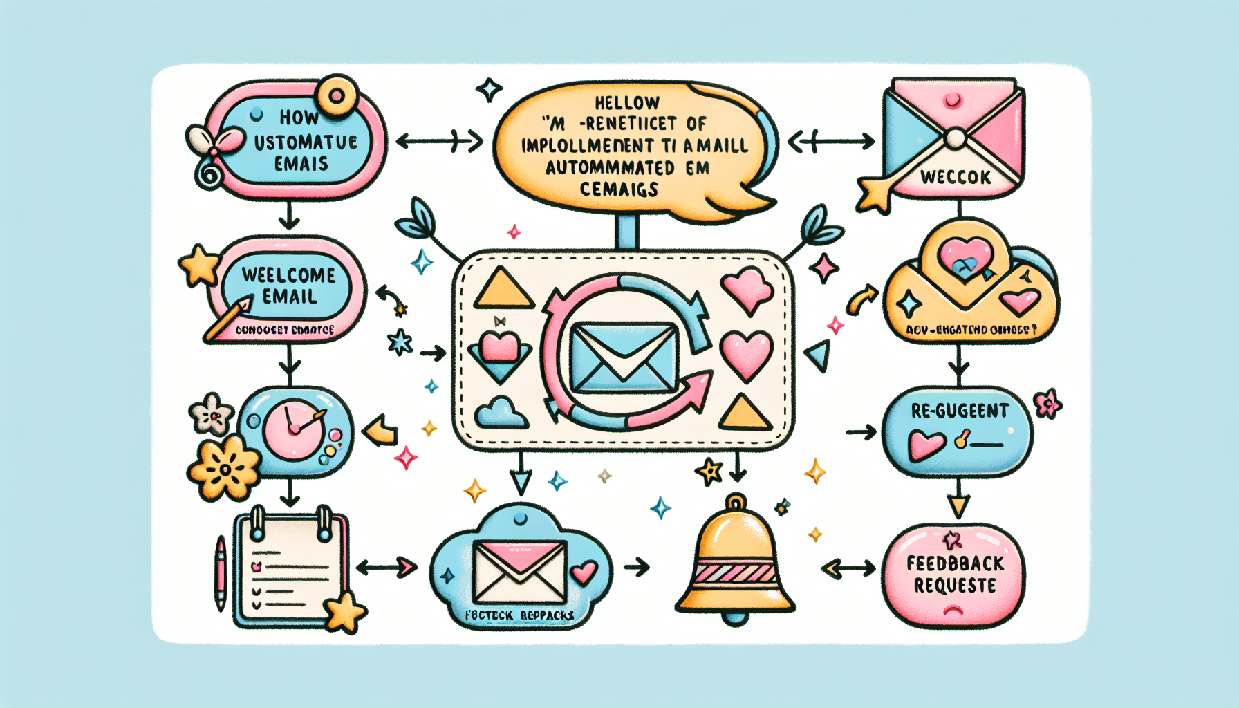 A visual guide to implementing automated email campaigns for customer retention.