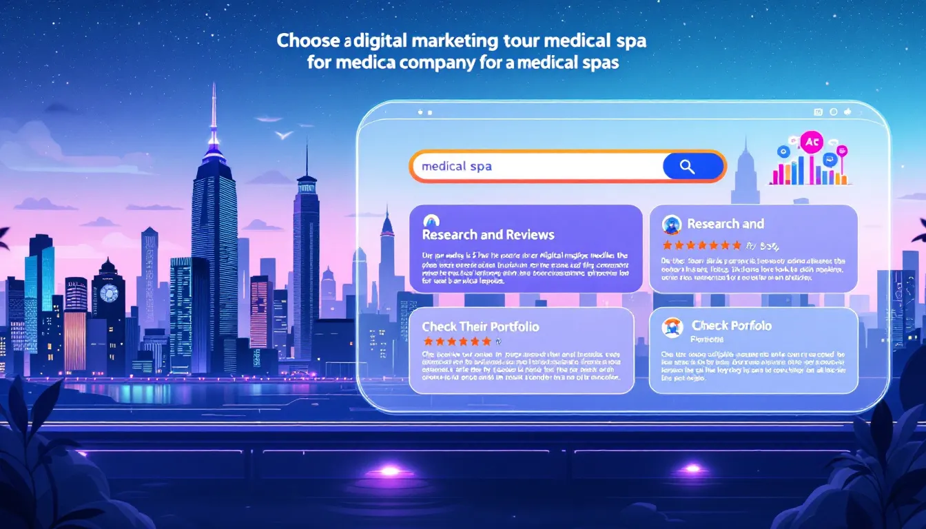 How to choose the right digital marketing company for your medical spa.