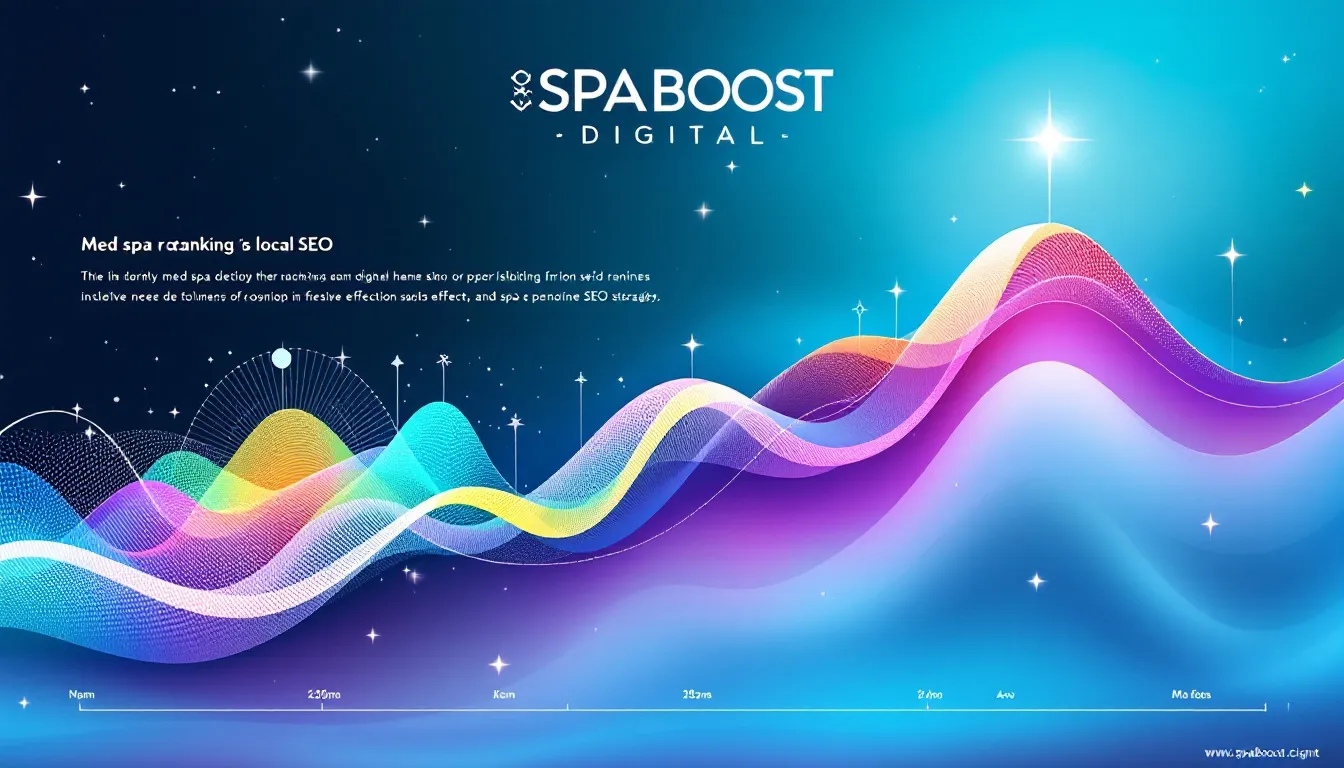 An infographic showcasing how SpaBoost Digital enhances local SEO for med spas.