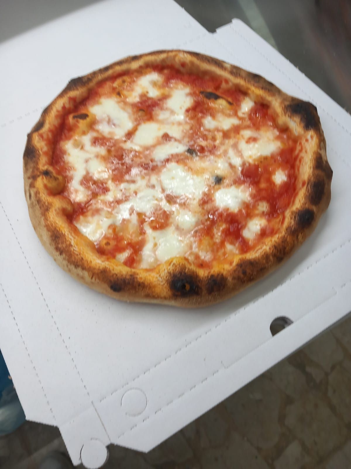 pizza con mozzarella