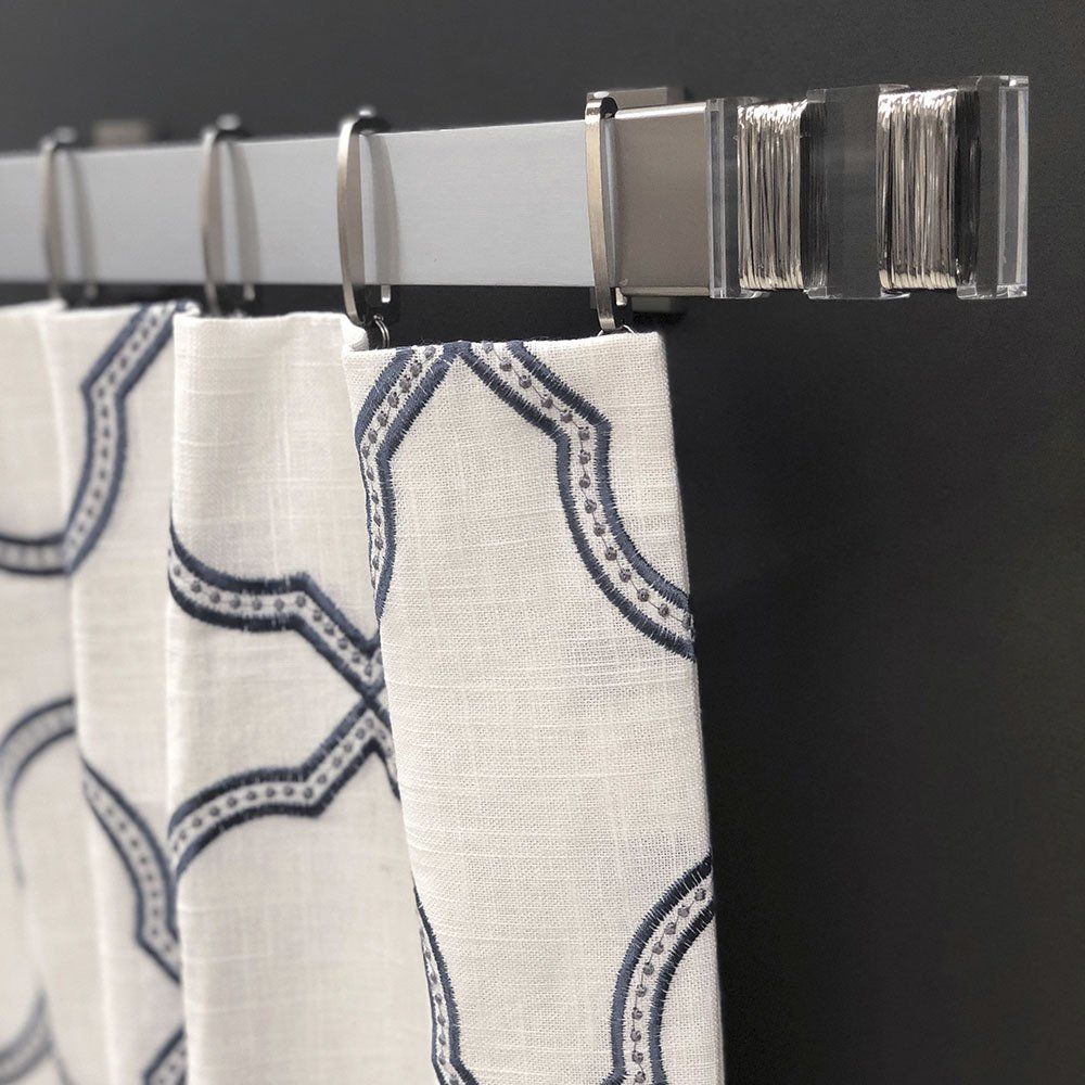 Curtain Rod with Wires — Chicago, IL — Blinds Gallery