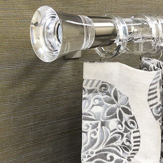 Clear Traverse Rod — Chicago, IL — Blinds Gallery