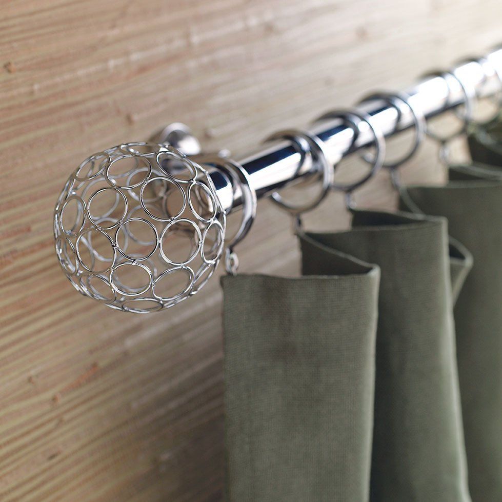 Curtain Rod with Design — Chicago, IL — Blinds Gallery