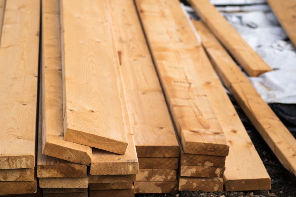 Timber Boards on Construction Site — Sly Bros in Murwillumbah, NSW