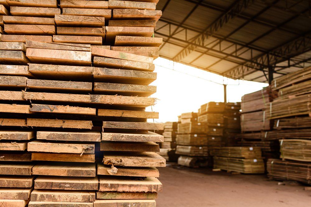 Warehouse Filled with Timber Planks — Sly Bros in Woodburn, NSW