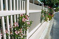White Vinyl fence - Fence Contractor in Middletown, DE