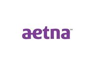 Aetna logo in purple text on a white background.