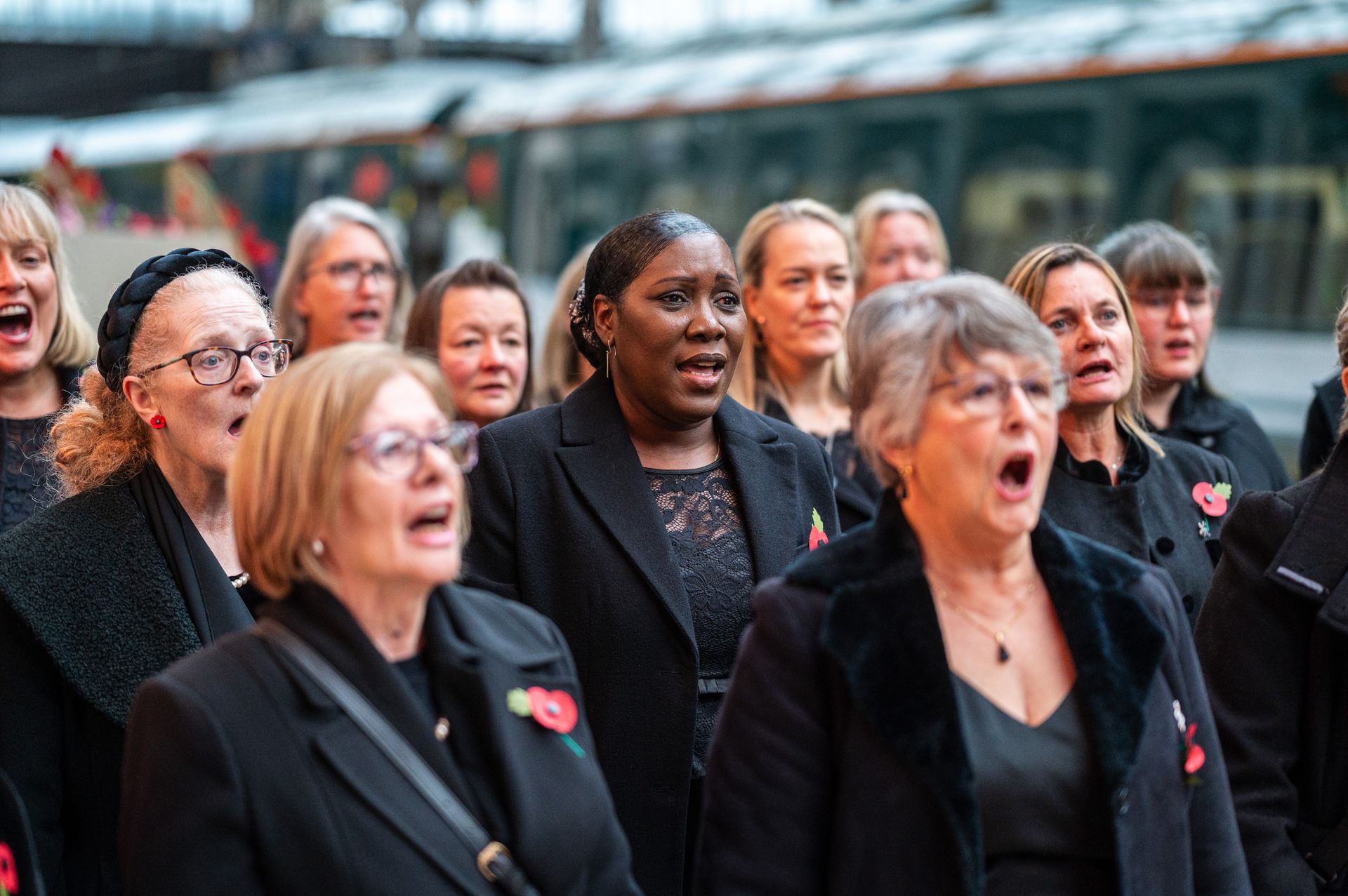 Military wives choir singing