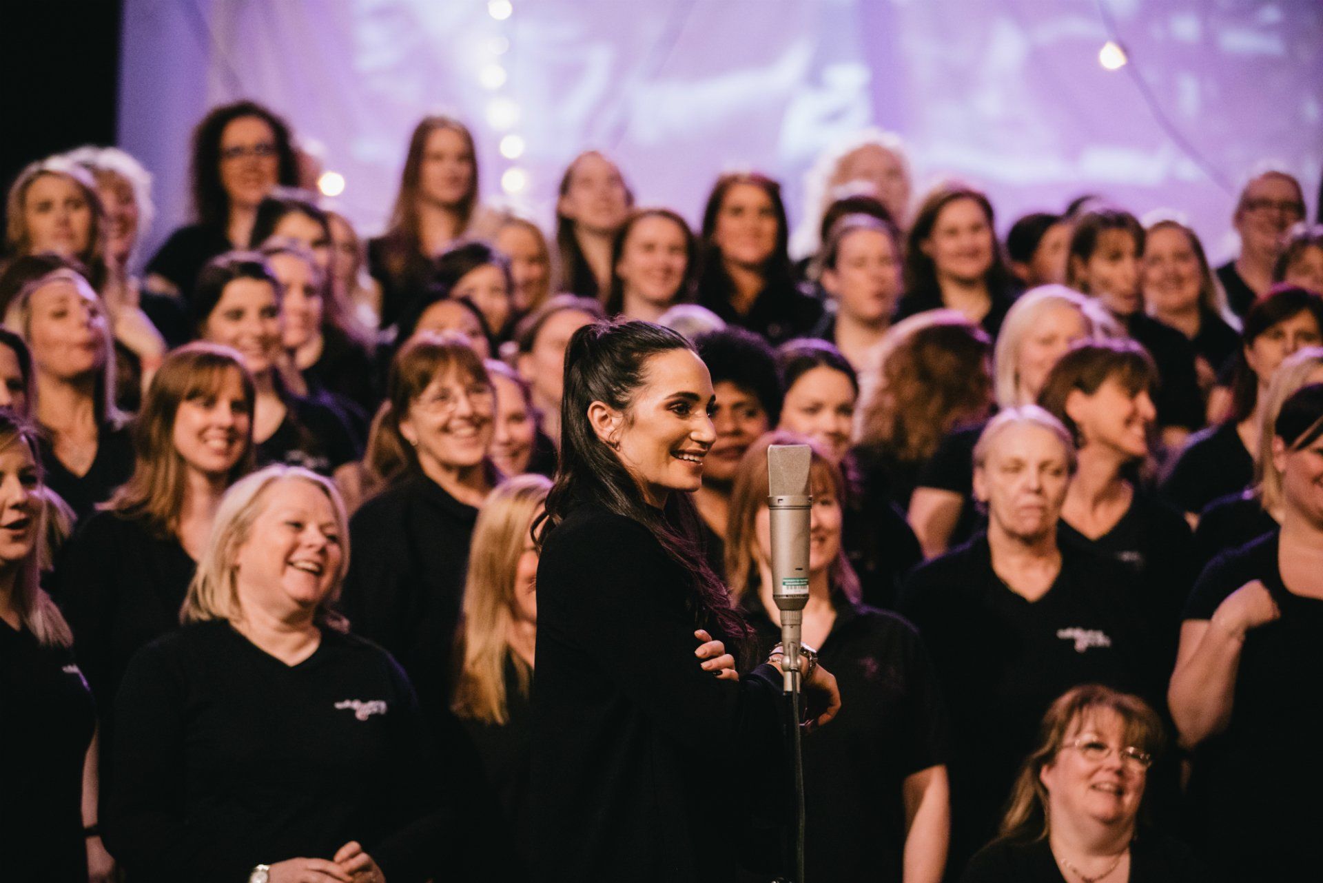 Laura Wright with the Military Wives Choirs