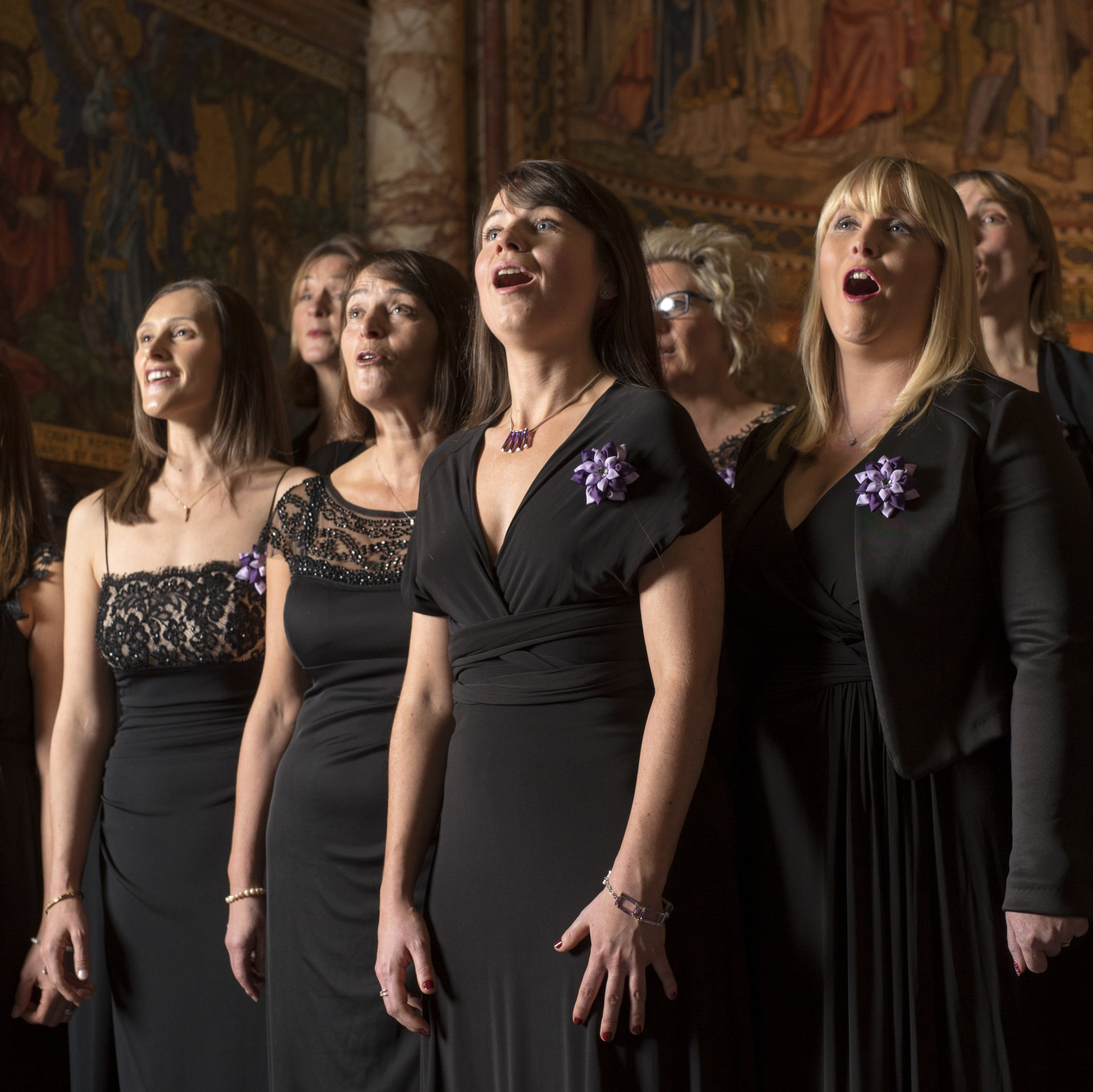Military wives choir singing