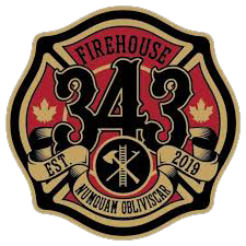 It is a firehouse logo that looks like a tattoo.