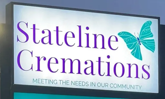 Stateline Cremations outdoor signage
