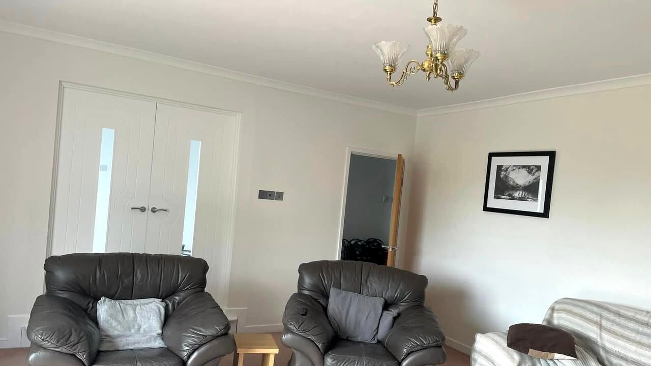 Living room in Mumbles home, painted by Daffodil Decor.