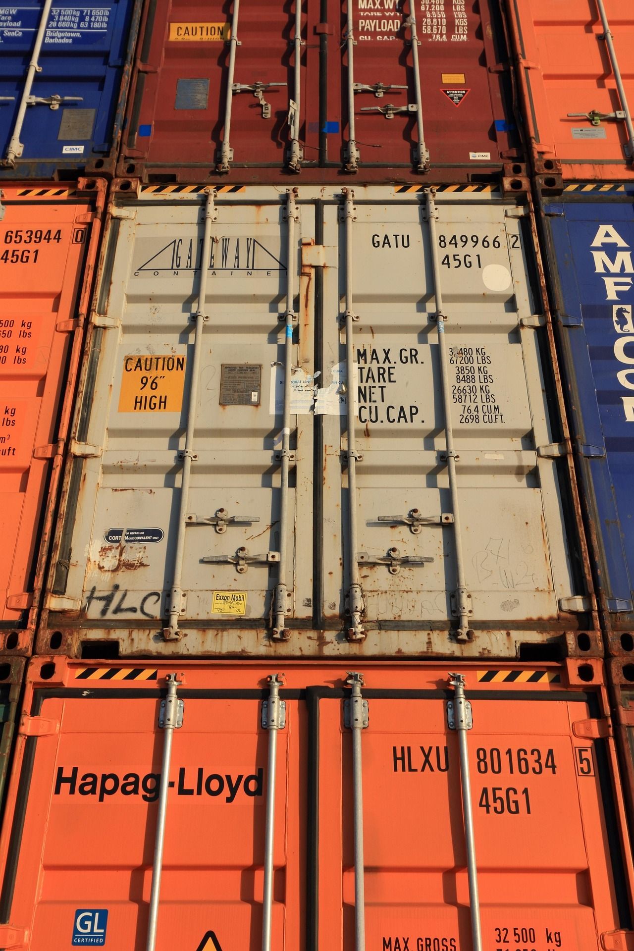Stacked Shipping Containers — JP's Towing and Transport in Oakey, QLD