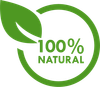 100 % natürlich grüner kreis
