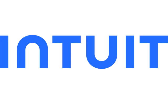 The blue Intuit company logo featuring bold, sans-serif lettering on a white background.
