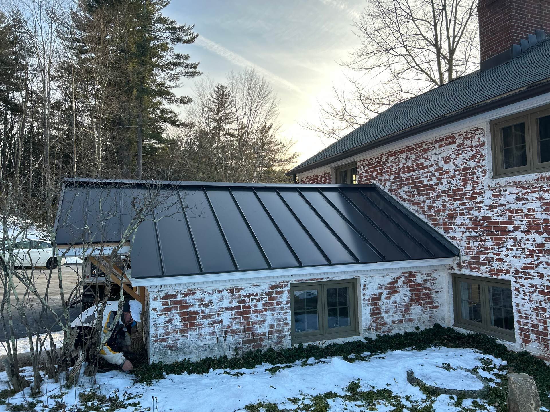 House and a Lifter — New Hartford, CT — A & J Quality Roofing LLC