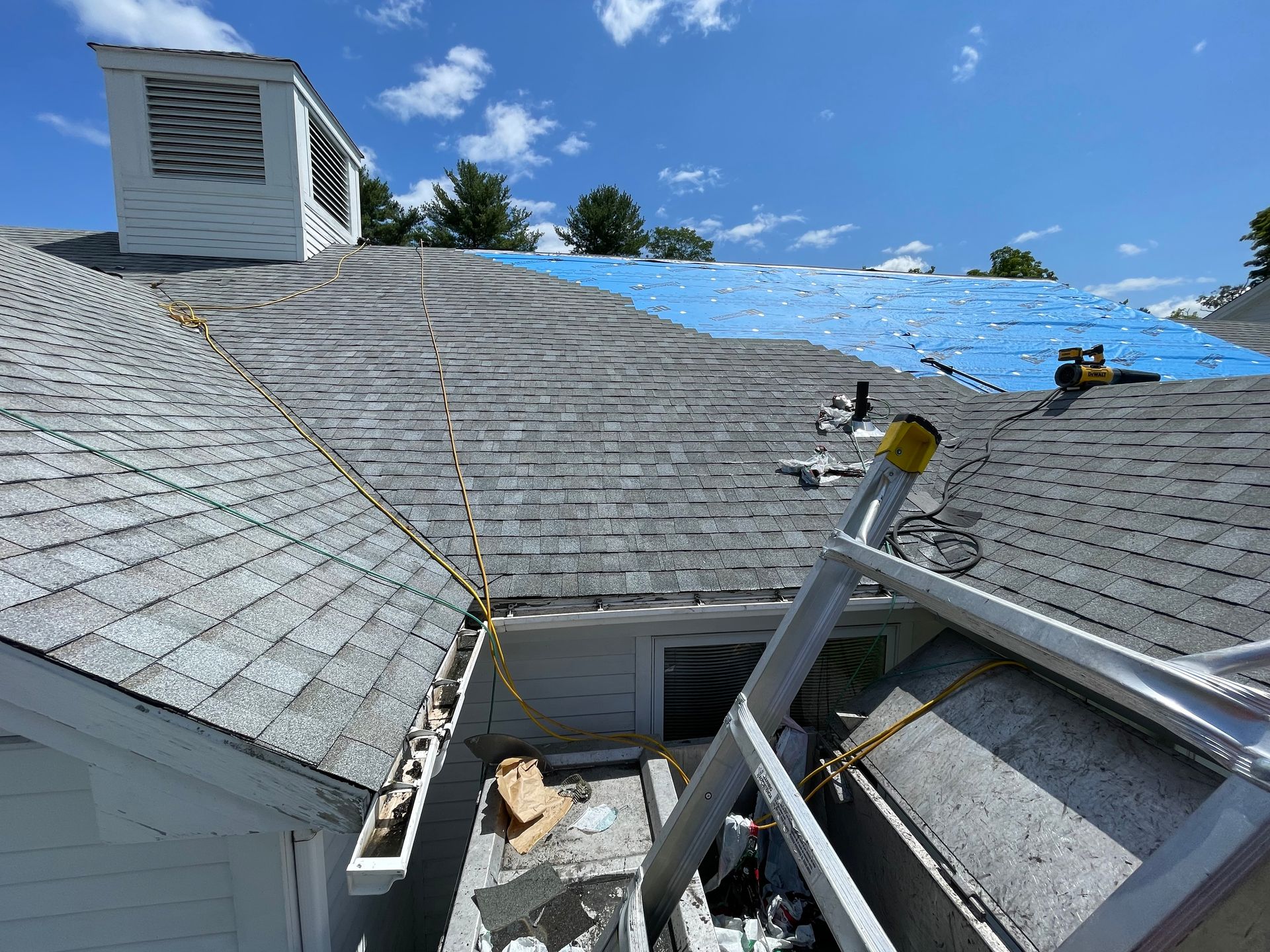 Men Working at Roof — New Hartford, CT — A & J Quality Roofing LLC