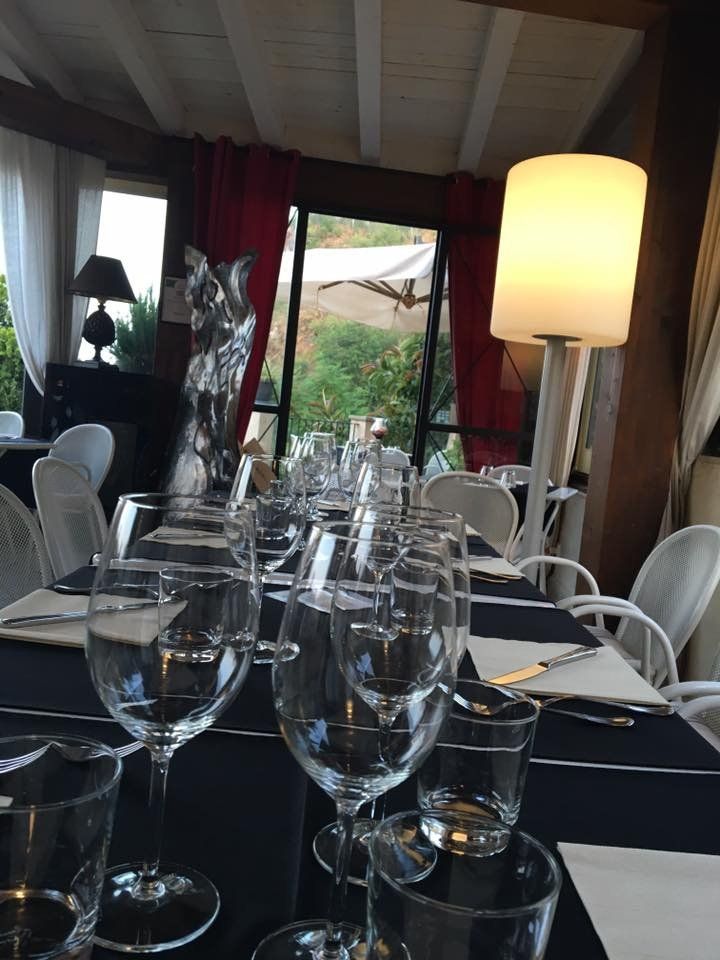 dining room of seafood restaurant