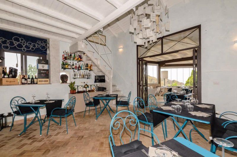 elegantly furnished interior dining room of the restaurant