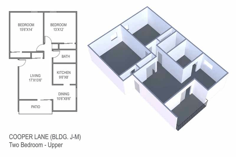 BLDG. J-M Two Bedroom Upper