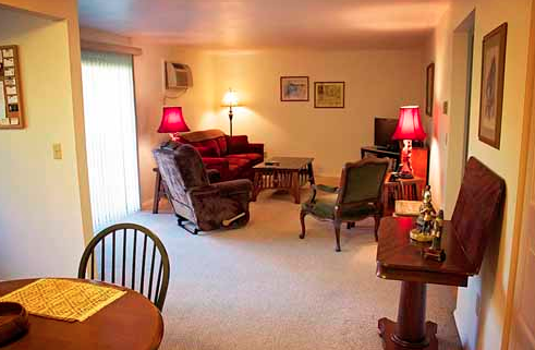 Maple knoll living room with couches