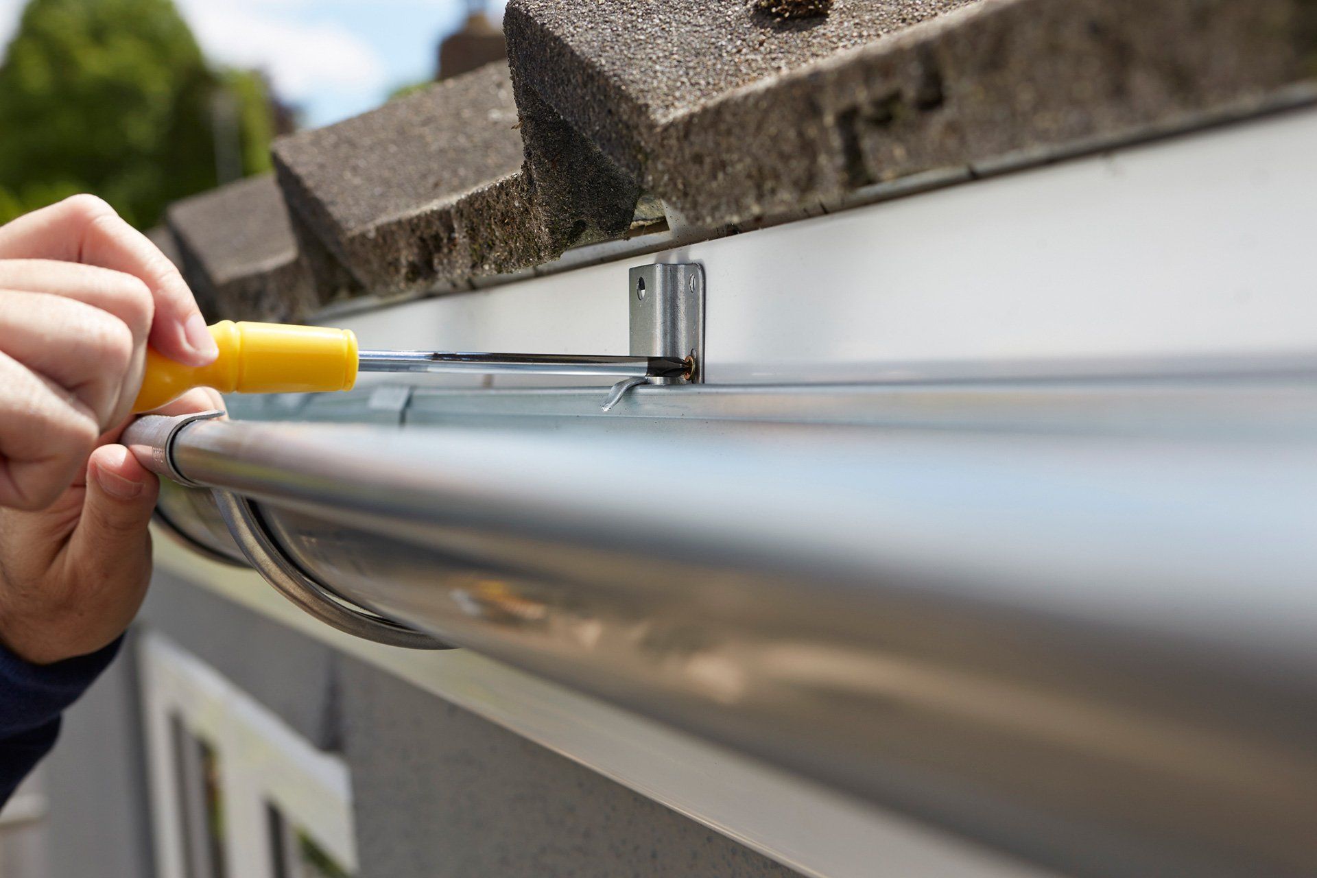 Plastic Rain Gutter — Salinas, CA — Urrutia Roofing