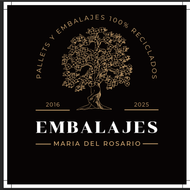 Logo for Embalajes Maria del Rosario: tree illustration, text
