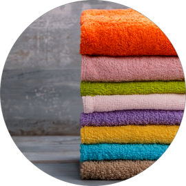 Towels from wash, dry and fold services by Superwash NJ