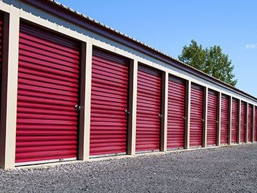 Storage Facilities — Garage With Maroon Doors in West Carrollton, OH