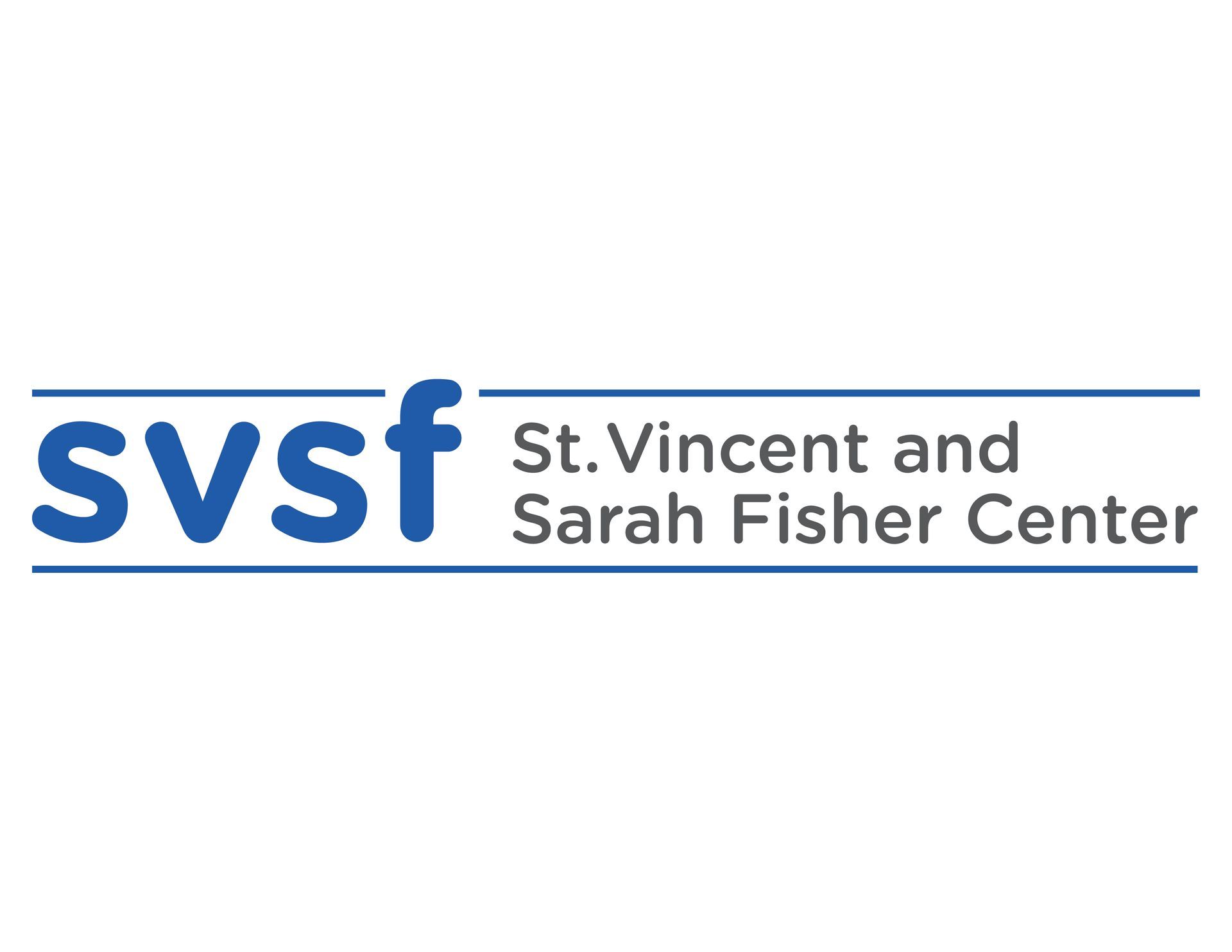 The logo for svsf st. vincent and sarah fisher center