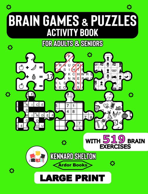 Brain Games & Puzzles Activity Book