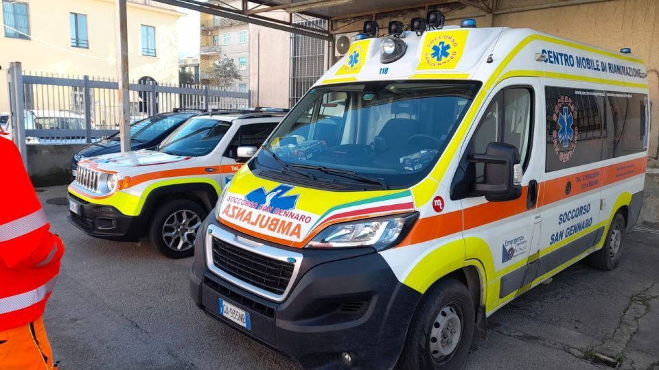 ambulanza in primo piano