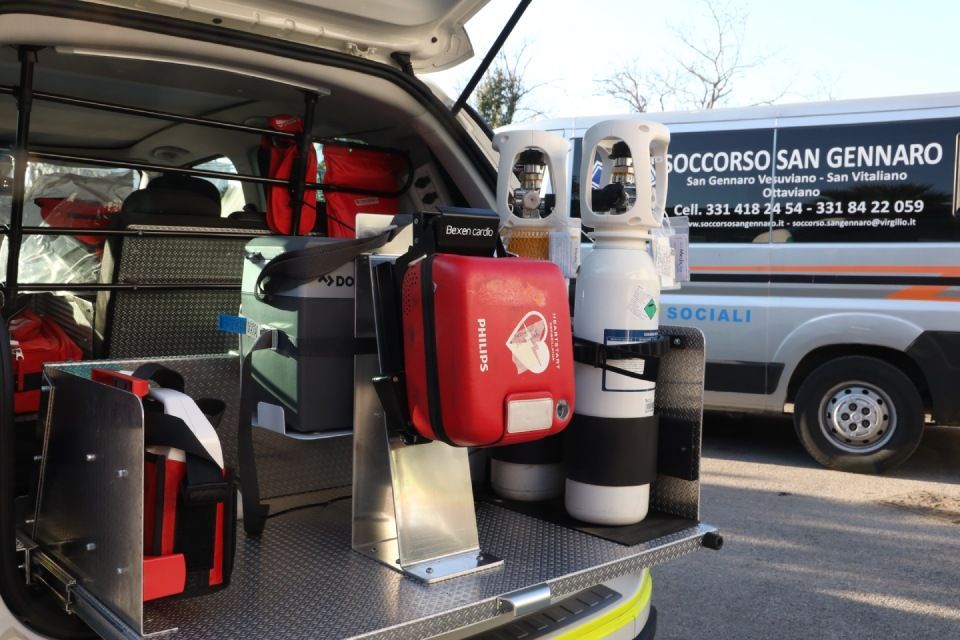 Macchinari nell'ambulanza