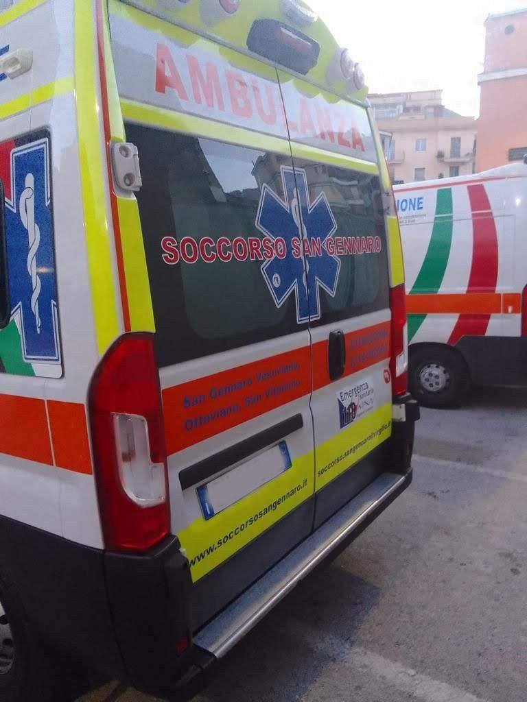 Sezione posteriore dell'ambulanza