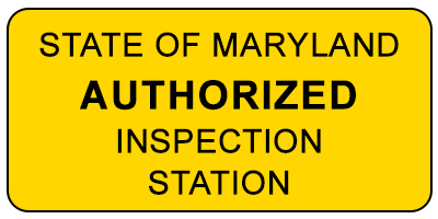 State of Maryland Authorized Inspection Station | General Automotive Servicenter
