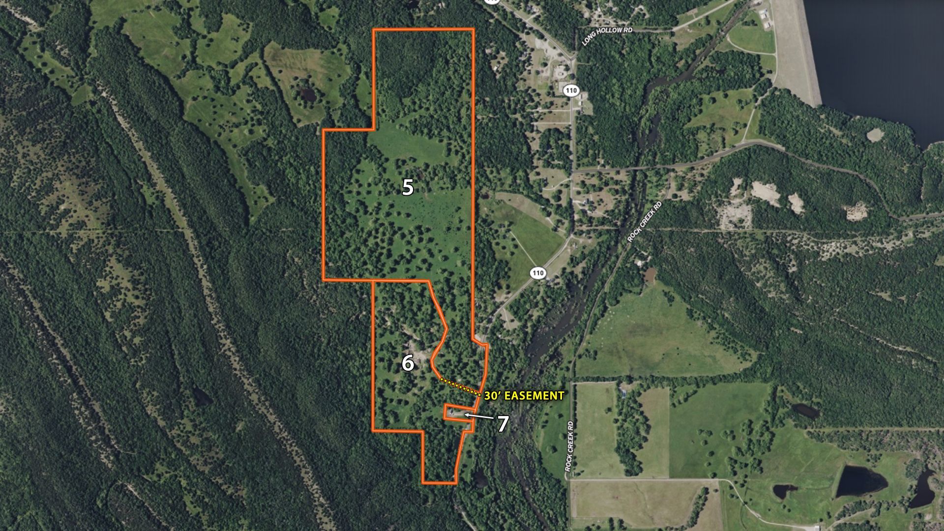 Pruit Ranch parcel map