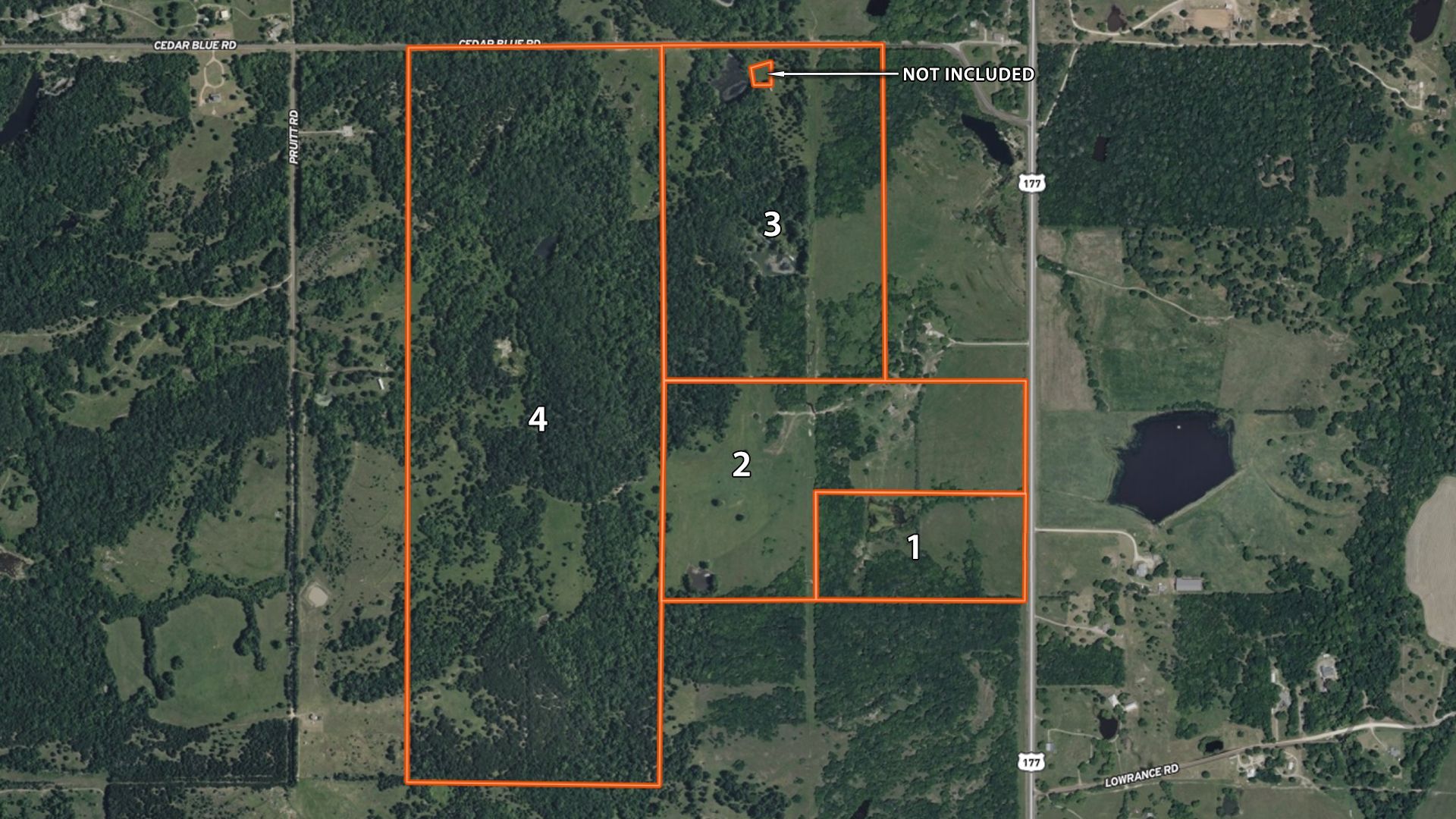 Pruit Ranch parcel map