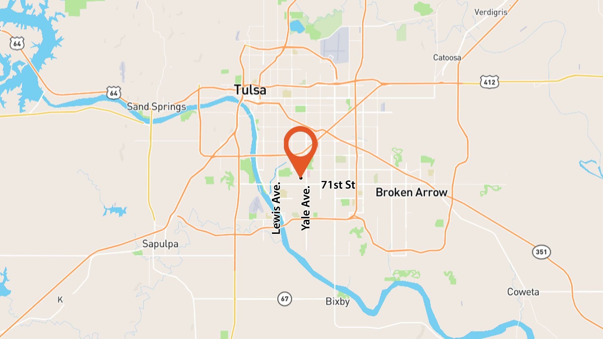 Click to view interactive maps on Land ID 5807 S 83rd Pl, Tulsa, OK 74145