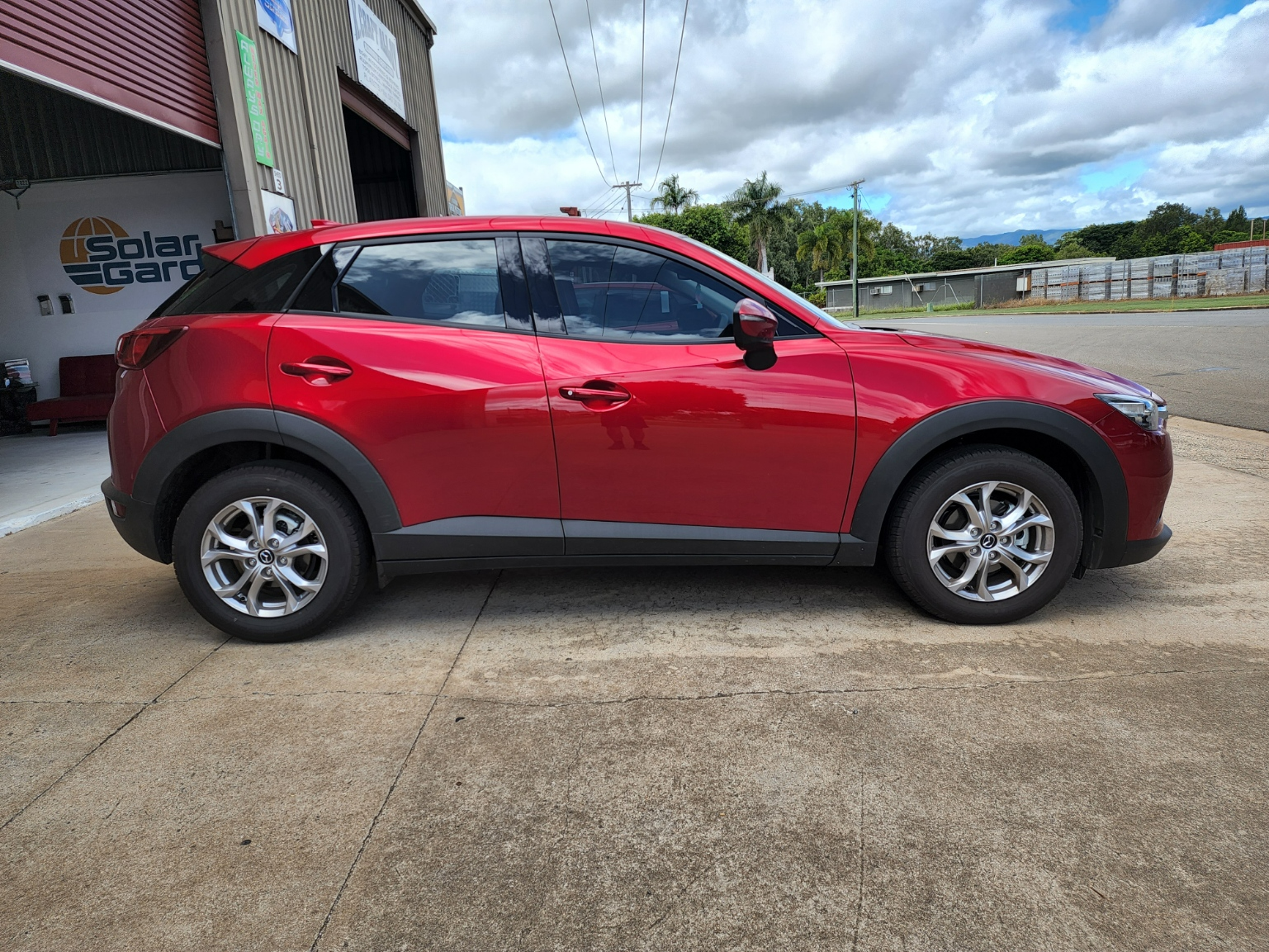 Ace Tinting - Red Small SUV — Mobile Window Tinting in Innisfail, QLD