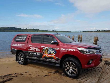 Toyota HiLux Dual Cub — Mobile Window Tinting in Innisfail, QLD