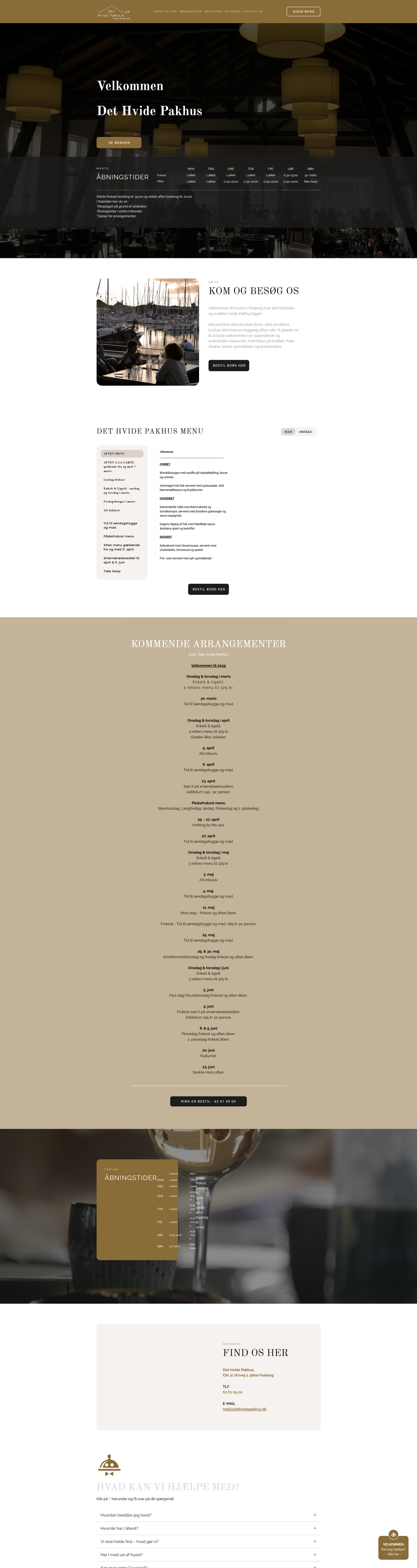 Det Hvide Pakhus website er bygget og driftes i Webbygger.nu