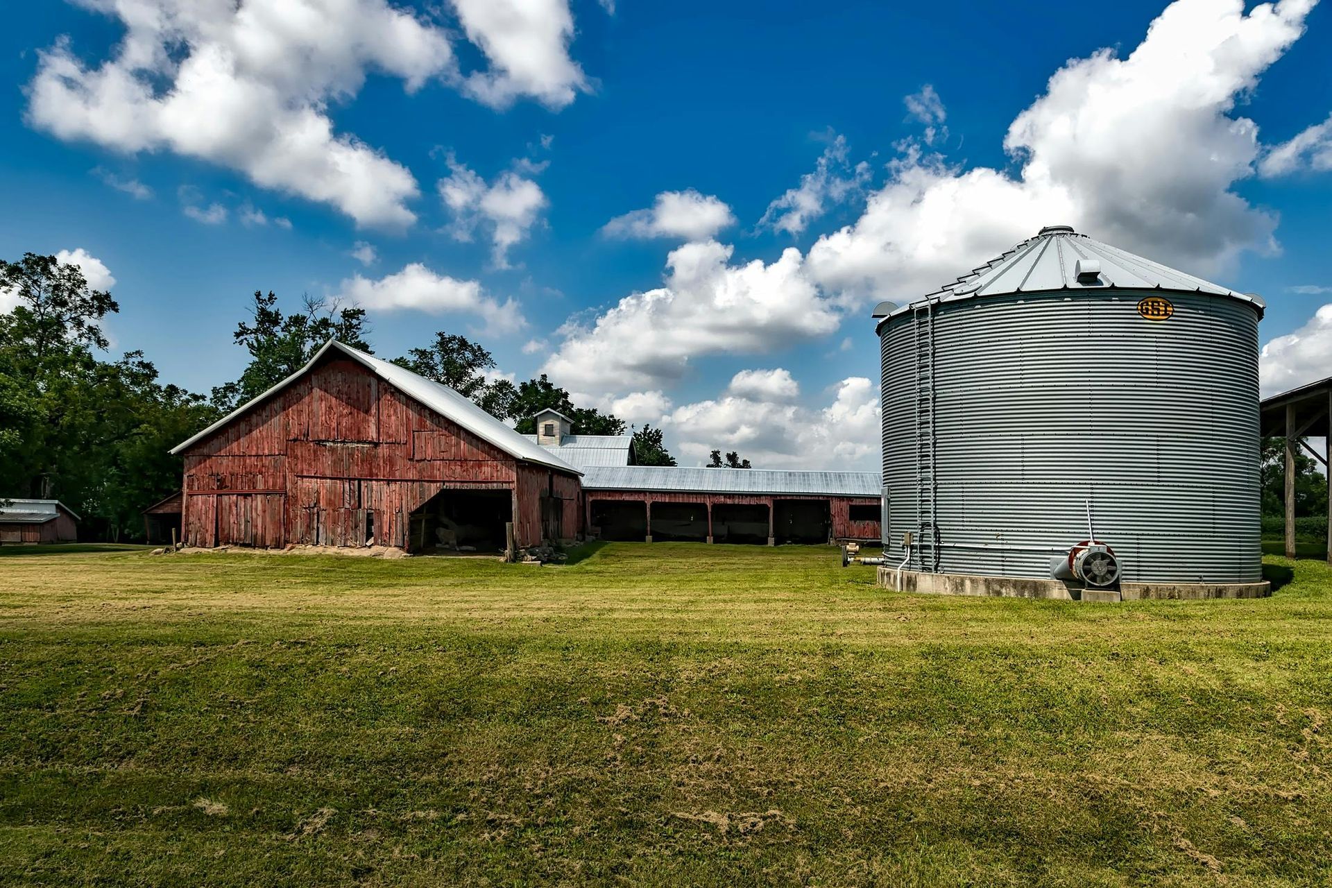 Barn construction site in Newark, Ohio