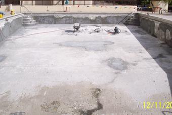 Gray Patches of Pool — Miami, FL — Snapp Industries, Inc.