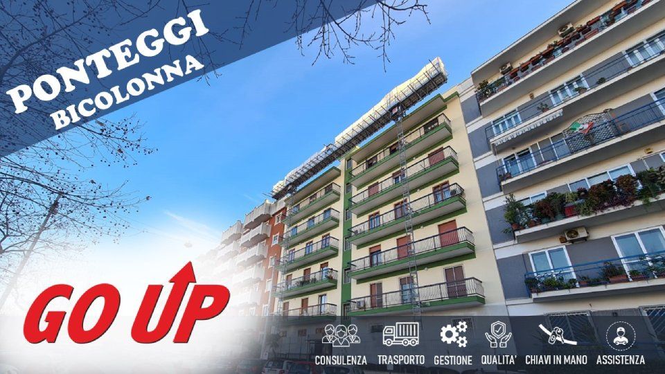 Ponteggio elettrico bicolonna