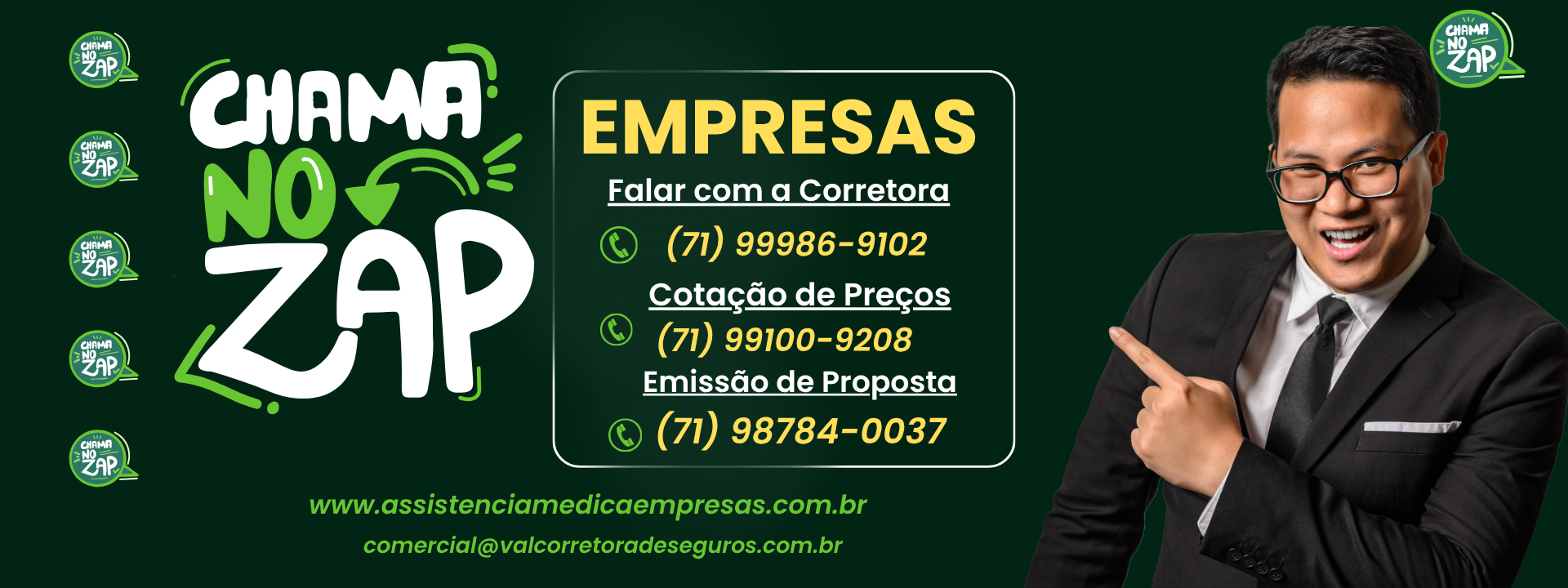 Opções em Planos de Saude Empresariais. SulAmerica Saude Direto Regional, SulAmerica Saude Direto Nacional, SulAmerica Saude Especial 100, SulAmerica Saude Executivo, SulAmerica Saude Prestige, Planos para Grandes Empresas.